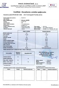 Osvedčenie o skúške spájkovača